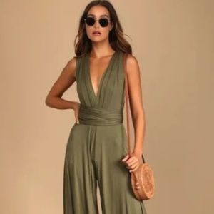 LuLu Olive Green Jumpsuit
